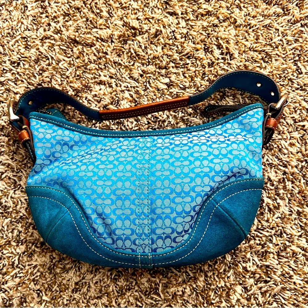 Coach Purse with Leather handle